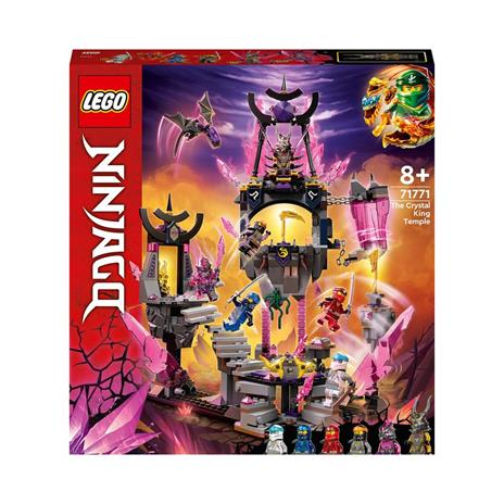 LEGO Ninjago 71771 Il Tempio del Re dei Cristalli, Set Serie TV Crystallized con Minifigure, Giochi per Bambini da 8 Anni