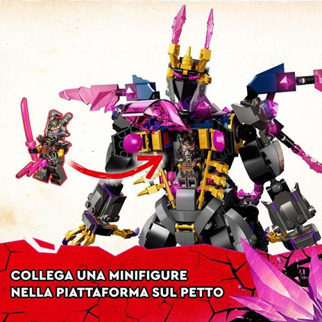 LEGO Ninjago 71772 Il Re dei Cristalli, Set Costruzioni con Action Figure e Minifigure Lloyd, Giochi per Bambini dai 9 Anni - 4