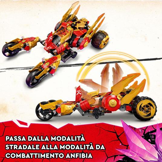 LEGO Ninjago 71773 Raider-Drago dOro di Kai, Set Serie TV Crystallized, Macchina Giocattolo, Giochi per Bambini da 8 Anni - 4