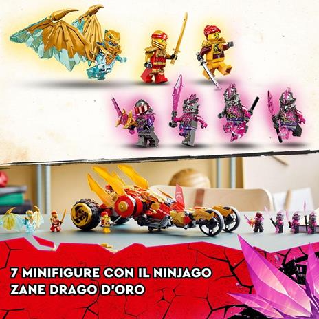 LEGO Ninjago 71773 Raider-Drago dOro di Kai, Set Serie TV Crystallized, Macchina Giocattolo, Giochi per Bambini da 8 Anni - 5