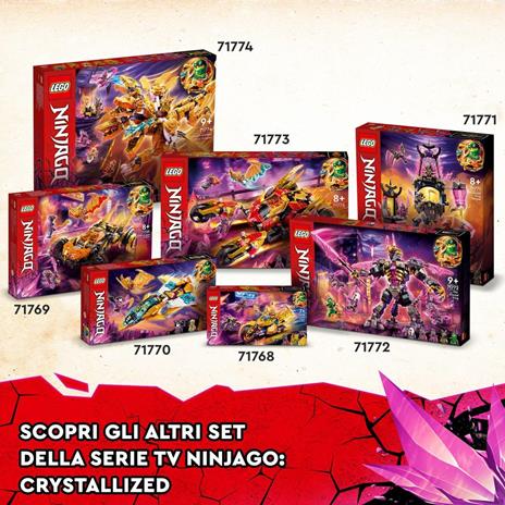 LEGO Ninjago 71773 Raider-Drago dOro di Kai, Set Serie TV Crystallized, Macchina Giocattolo, Giochi per Bambini da 8 Anni - 6