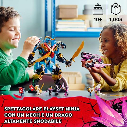 LEGO Ninjago 71775 MECH Samurai X di Nya Serie TV Crystallized con Action Figure e 9 Minifigure Giochi per Bambini 10+ Anni - 2