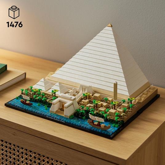 LEGO Architecture 21058 La Grande Piramide di Giza, Set da Collezione per Adulti, Hobby Creativi, Decorazione per la Casa - 3