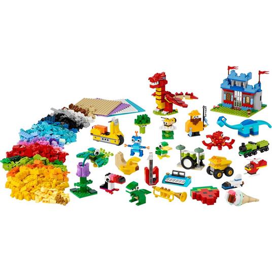 LEGO Classic 11020 Costruiamo Insieme, Set Costruzioni per Treno, Fiori e Dinosauro Giocattolo, Mattoncini per Bambini - 9