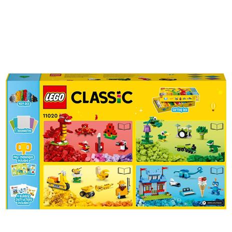 LEGO Classic 11020 Costruiamo Insieme, Set Costruzioni per Treno, Fiori e Dinosauro Giocattolo, Mattoncini per Bambini - 10