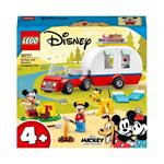 LEGO Disney Topolino e Amici 10777 Vacanza in Campeggio con Topolino e Minnie, Pluto, Camper Giocattolo, Giochi per Bambini
