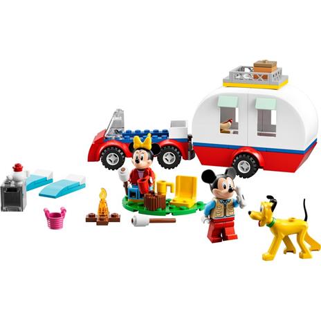 LEGO Disney Topolino e Amici 10777 Vacanza in Campeggio con Topolino e Minnie, Pluto, Camper Giocattolo, Giochi per Bambini - 9