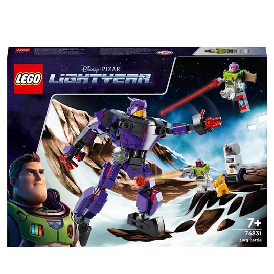 LEGO Lightyear Disney e Pixar 76831 Battaglia di Zurg Minifigure di Buzz e un Action Figure Mech