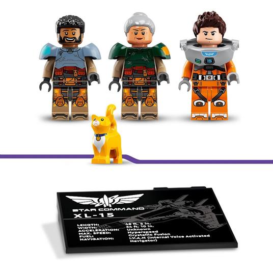 LEGO Lightyear Disney e Pixar 76832 Astronave XL-15, Giochi per Bambini, Navicella Spaziale Giocattolo, Minifigure di Buzz - 7