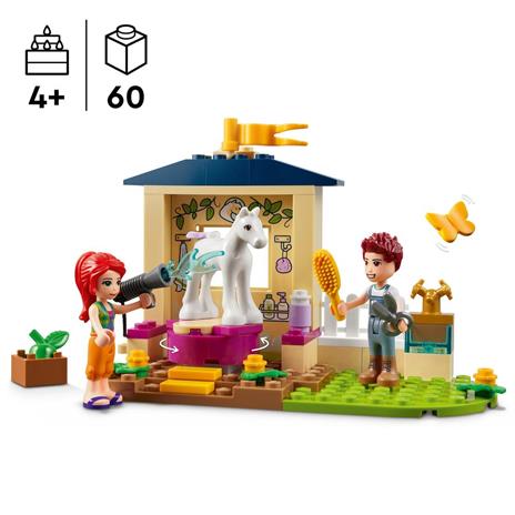 LEGO Friends 41696 Stalla di Toelettatura dei Pony, con Cavallo Giocattolo e Mini Bamboline Mia e Daniel, Giochi per Bambini - 3