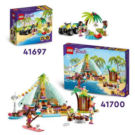 LEGO Friends 41697 Veicolo di Protezione delle Tartarughe, Animali Marini Giocattolo per Bambini dai 6 Anni, ATV e Roulotte - 6