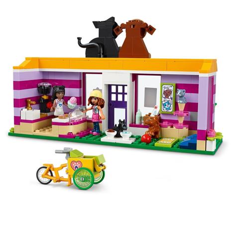 LEGO Friends 41699 Il Caffè di Adozione dei Cuccioli, Parco Giochi Animali, Giocattolo per Bambini dai 6 Anni in su - 4