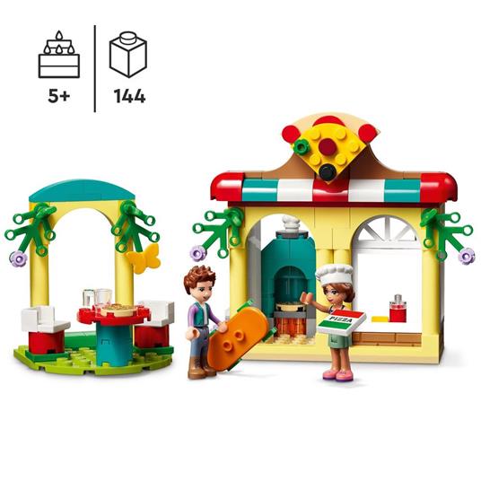 LEGO Friends 41705 La Pizzeria di Heartlake City, con Pizza, Cibo Giocattolo e Mini Bamboline, Giochi per Bambini dai 5 Anni - 3