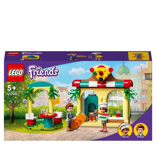 LEGO Friends 41705 La Pizzeria di Heartlake City, con Pizza, Cibo Giocattolo e Mini Bamboline, Giochi per Bambini dai 5 Anni - LEGO - Friends - Edifici e architettura - Giocattoli | IBS