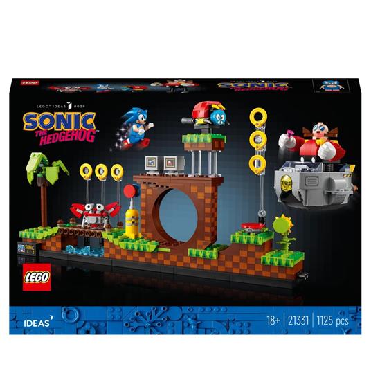 LEGO Ideas 21331 Sonic the Hedgehog - Green Hill Zone, Modello da Costruire per Adulti, Cultura Pop Anni 90, Dr. Eggman - LEGO - Ideas - TV & Movies - Giocattoli | IBS