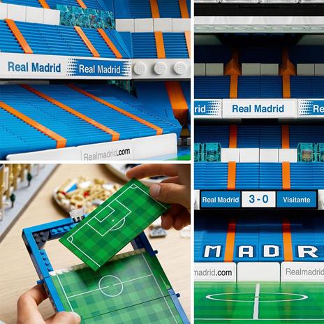LEGO 10299 Stadio del Real Madrid – Santiago Bernabéu, Set da Collezione per Adulti, Campo da Calcio, Decorazione per la Casa - 8