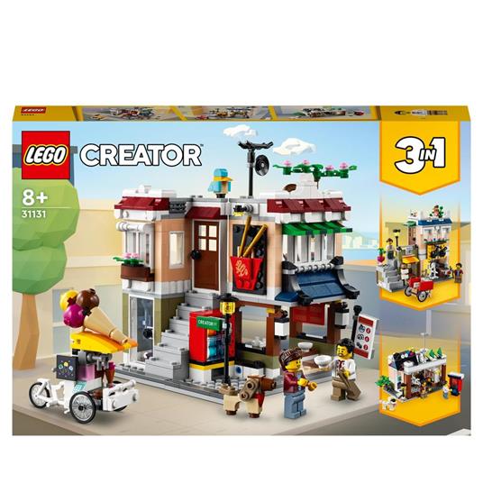 LEGO Creator 3 in 1 31131 Ristorante Noodle Cittadino, Creativo, Casa  Giocattolo Apribile, Negozio Bici, Sala Giochi - LEGO - Creator - Edifici e  architettura - Giocattoli