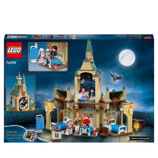 LEGO Harry Potter 76398 Ala dellinfermeria di Hogwarts, con Minifigure Ron Weasley e Hermione Granger, Torre dell'Orologio - 9