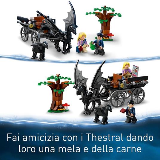 LEGO Harry Potter 76400 Thestral e Carrozza di Hogwarts, con Cavallo Giocattolo e 2 Minifigure, Giochi per Bambini dai 7 Anni - 3