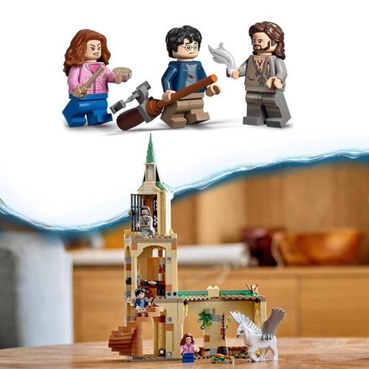 LEGO Harry Potter 76401 Cortile di Hogwarts: il Salvataggio di Sirius, Castello Giocattolo con Ippogrifo Fierobecco - 6