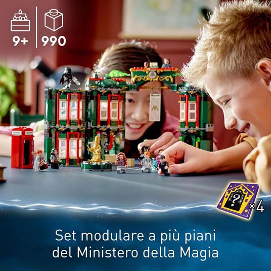 LEGO Harry Potter 76403 Ministero della Magia, Modellino da Costruire, 12 Minifigure 3 con Funzione di Trasformazione - 2