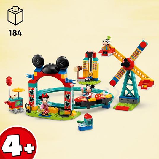 LEGO Disney Topolino e Amici 10778 Il Luna Park di Topolino, Minnie e Pippo, con Ruota Panoramica, Giochi per Bambini - 3