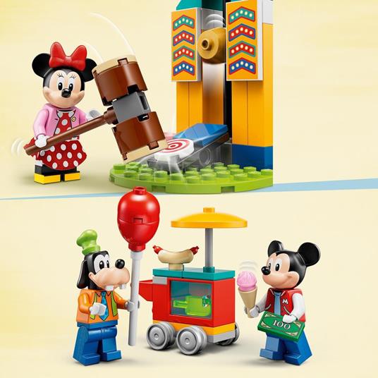 LEGO Disney Topolino e Amici 10778 Il Luna Park di Topolino, Minnie e Pippo, con Ruota Panoramica, Giochi per Bambini - 4