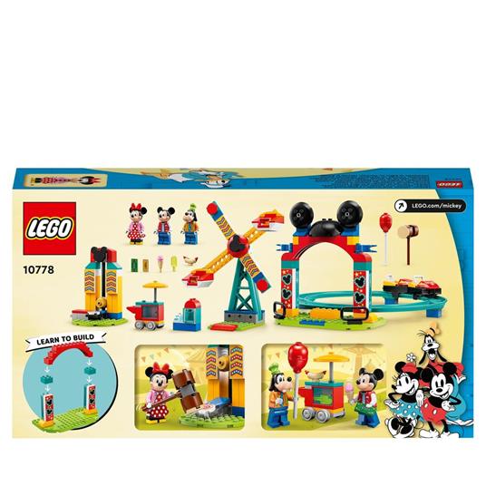 LEGO Disney Topolino e Amici 10778 Il Luna Park di Topolino, Minnie e Pippo, con Ruota Panoramica, Giochi per Bambini - 8