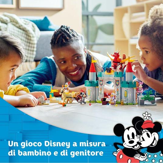 LEGO Disney Topolino e Amici 10780 Topolino e i suoi Amici Paladini del Castello, Cavallo Giocattolo, Giochi per Bambini - 3