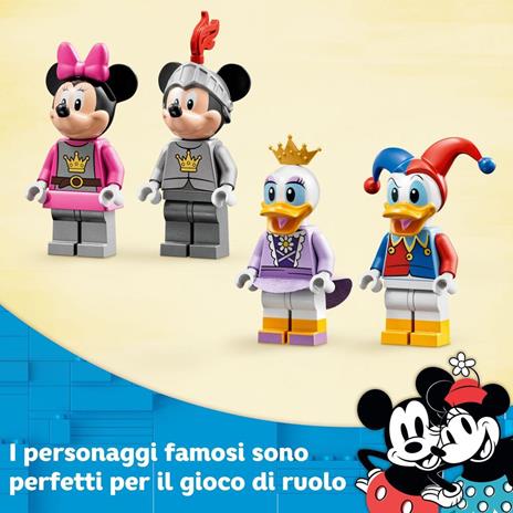 LEGO Disney Topolino e Amici 10780 Topolino e i suoi Amici Paladini del Castello, Cavallo Giocattolo, Giochi per Bambini - 6