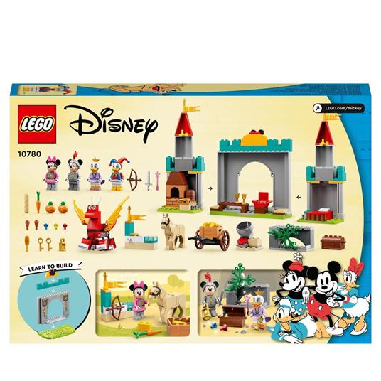 LEGO Disney Topolino e Amici 10780 Topolino e i suoi Amici Paladini del Castello, Cavallo Giocattolo, Giochi per Bambini - 8