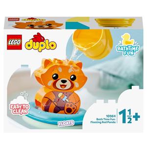 Giocattolo LEGO DUPLO 10964 Ora del Bagnetto: Panda Rosso Galleggiante, Giochi per Vasca da Bagno, per Bambini da 1 Anno e 1/2 LEGO