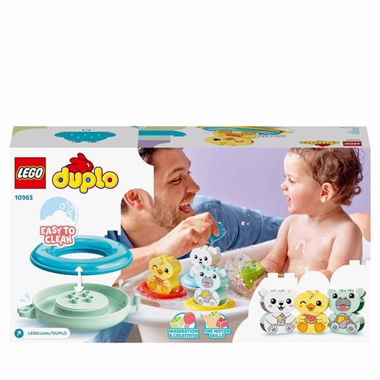 LEGO DUPLO 10965 Ora del Bagnetto: Il Treno degli Animali Galleggiante, Giochi per Vasca da Bagno per Bambini di 1,5+ Anni - 8