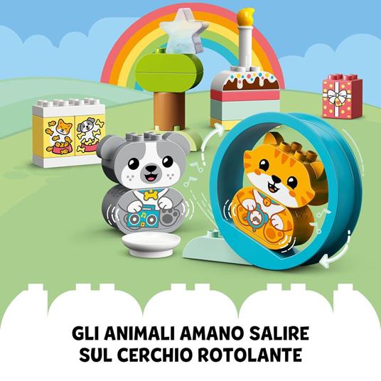LEGO DUPLO 10977 Il Mio Primo Cagnolino e Gattino con Suoni, Set con Gatto e Cane Giocattolo, Giochi per Bambini dai 18 mesi - 4