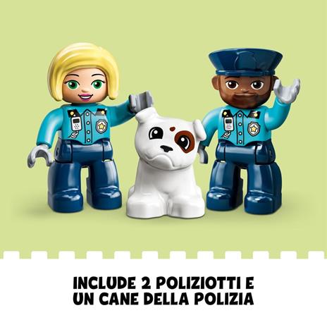 LEGO DUPLO 10959 Stazione Di Polizia ed Elicottero, Set per Bambini di 2+ Anni, Macchina Giocattolo con Luci e Sirene - 5