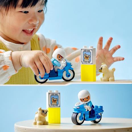 LEGO DUPLO 10967 Motocicletta Della Polizia, Moto Giocattolo per Bambini di 2+ Anni, Giochi Creativi ed Educativi - 2