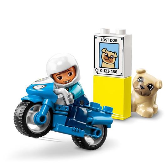 LEGO DUPLO 10967 Motocicletta Della Polizia, Moto Giocattolo per Bambini di 2+ Anni, Giochi Creativi ed Educativi - 3