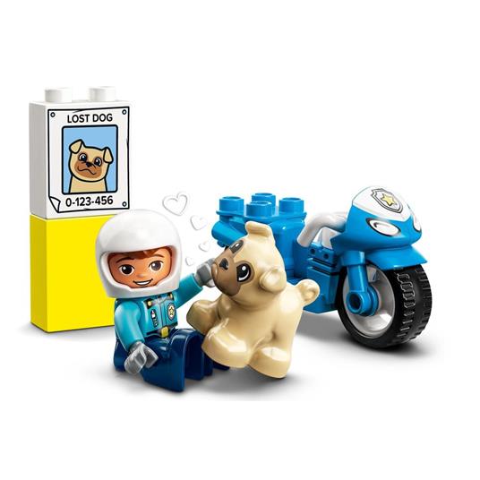 LEGO DUPLO 10967 Motocicletta Della Polizia, Moto Giocattolo per Bambini di 2+ Anni, Giochi Creativi ed Educativi - 4