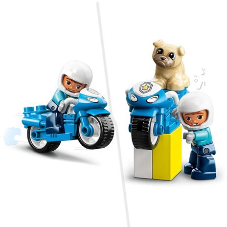 LEGO DUPLO 10967 Motocicletta Della Polizia, Moto Giocattolo per Bambini di 2+ Anni, Giochi Creativi ed Educativi - 5