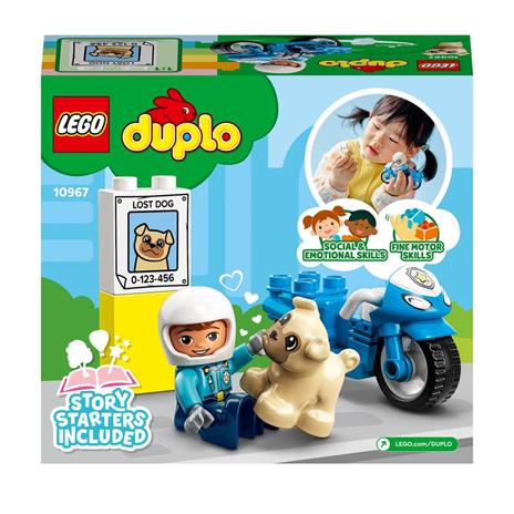 LEGO DUPLO 10967 Motocicletta Della Polizia, Moto Giocattolo per Bambini di 2+ Anni, Giochi Creativi ed Educativi - 8