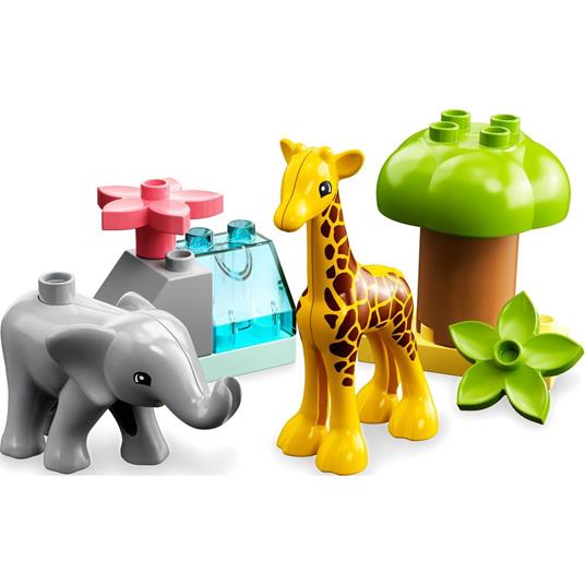 LEGO DUPLO 10971 Animali dellAfrica, Giochi Educativi per Bambini dai 2 Anni con Elefante Giocattolo e Tappetino da Gioco - 8