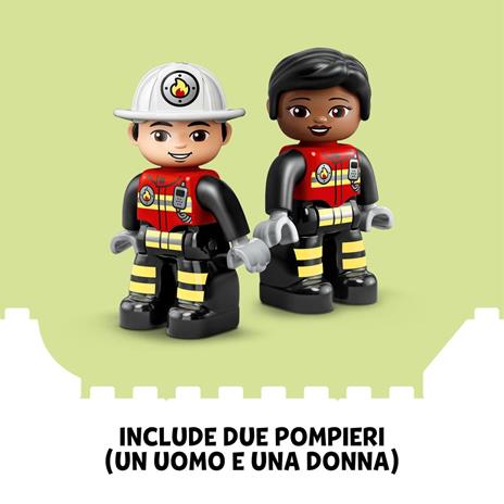 LEGO DUPLO 10970 Caserma Dei Pompieri ed Elicottero, Giochi Creativi ed Educativi per Bambini di 2+ Anni, Camion Giocattolo - 4