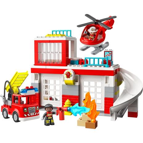 LEGO DUPLO 10970 Caserma Dei Pompieri ed Elicottero, Giochi Creativi ed Educativi per Bambini di 2+ Anni, Camion Giocattolo - 7