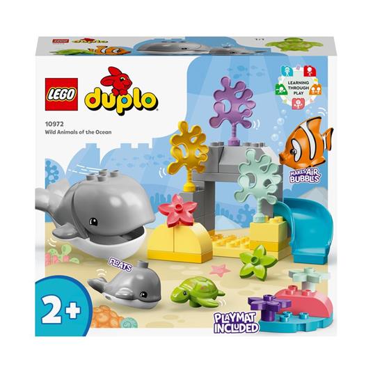 LEGO DUPLO 10972 Animali dell'Oceano, Giochi Educativi per Bambini