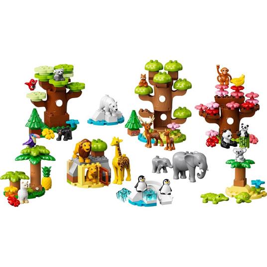 LEGO DUPLO 10975 Animali del Mondo, Tappetino da Gioco con Leone Giocattolo e Mattoncino con Suoni, Giochi per Bambini - 8