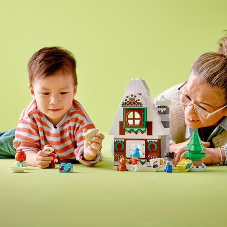 LEGO DUPLO 10976 Casa di Pan di Zenzero di Babbo Natale, Giocattolo con Figure di Bambini, Idea Regalo per Bimbi di 2+ Anni - 2