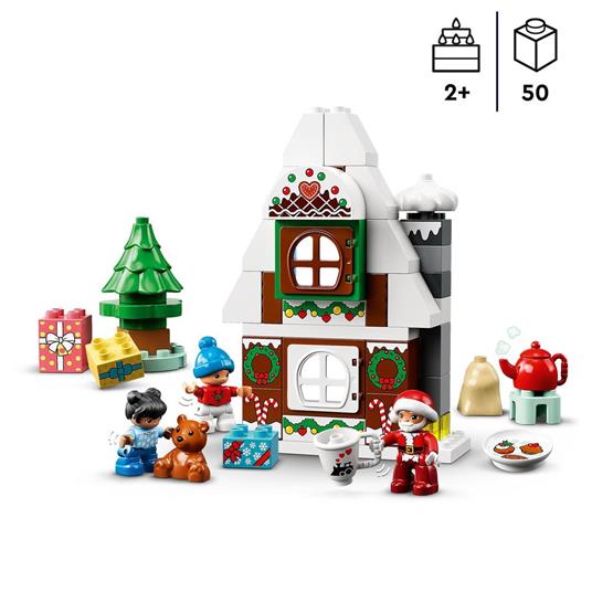 LEGO DUPLO 10976 Casa di Pan di Zenzero di Babbo Natale, Giocattolo con Figure di Bambini, Idea Regalo per Bimbi di 2+ Anni - 3