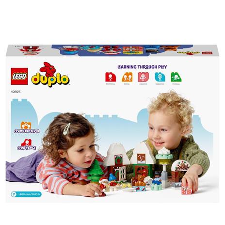 LEGO DUPLO 10976 Casa di Pan di Zenzero di Babbo Natale, Giocattolo con Figure di Bambini, Idea Regalo per Bimbi di 2+ Anni - 8
