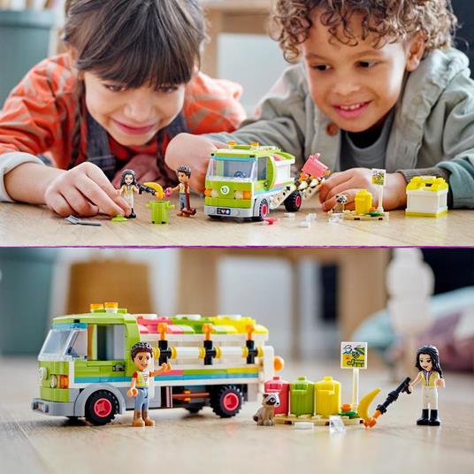 LEGO Friends 41712 Camion Riciclaggio Rifiuti, Mini Bambolina Emma, Nettezza Urbana Giocattolo, Giochi per Bambini dai 6 Anni - 2