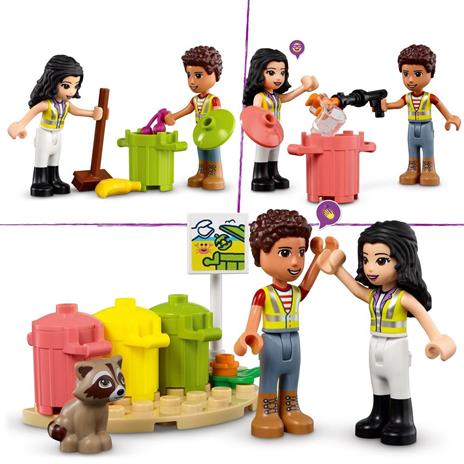 LEGO Friends 41712 Camion Riciclaggio Rifiuti, Mini Bambolina Emma, Nettezza Urbana Giocattolo, Giochi per Bambini dai 6 Anni - 6